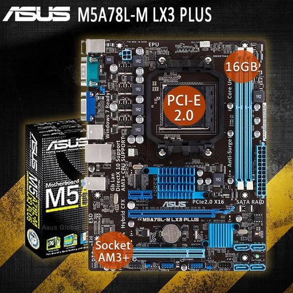 motherboards asus m5a78l-m lx3 plus amd 760g socket am3+ motherboard pci-e 2.0 ddr3 16gb sata ii usb micro atx placa-mãe
motherboards asus m5a78l-m lx3 plus amd 760g socket am3+ motherboard pci-e 2.0 ddr3 16gb sata ii usb micro atx placa-mãe
