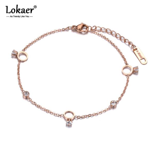 link, chain lokaer stainless steel mini ringshape charm bracelet for lover gift rose gold color 2021 design year b18184, Black
link, chain lokaer stainless steel mini ringshape charm bracelet for lover gift rose gold color 2021 design year b18184, Black
