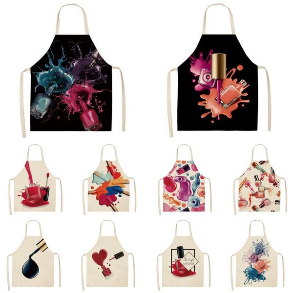 aprons kitchen women apron color nail polish bottle printed linen childs leeveless 53x65cm waterproof home cleaning tools
aprons kitchen women apron color nail polish bottle printed linen childs leeveless 53x65cm waterproof home cleaning tools