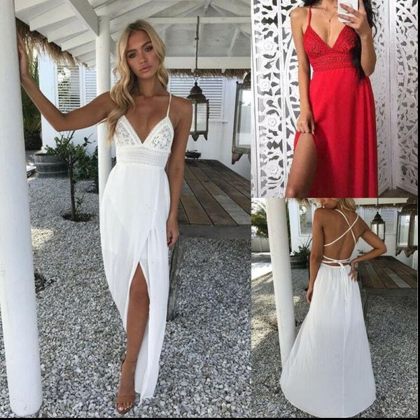 fashion boho women long dress lace backless halter dress v neck maxi beach dress sundress white tee neck sleeveless, Black;gray
fashion boho women long dress lace backless halter dress v neck maxi beach dress sundress white tee neck sleeveless, Black;gray