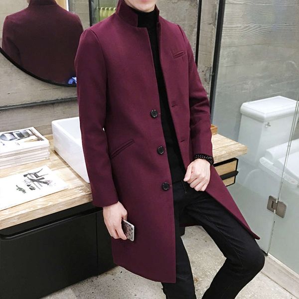 new versatile men's coat in autumn and winter of 2019, Black