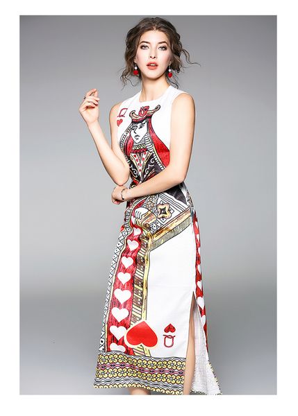 women's quality spring track sleeveless neck playing cards printed dress zf-6140 rhk8, Black;gray
women's quality spring track sleeveless neck playing cards printed dress zf-6140 rhk8, Black;gray