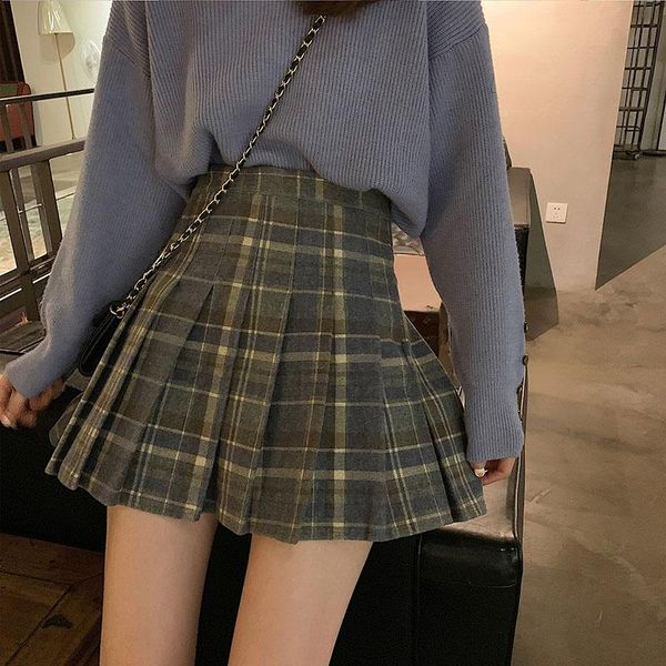 skirts faldas mujer moda high waist skirt pleated plaid preppy style spring autumn fashion brand women's clothing ladies, Black
skirts faldas mujer moda high waist skirt pleated plaid preppy style spring autumn fashion brand women's clothing ladies, Black