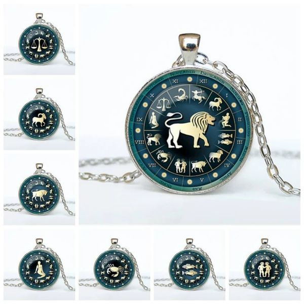 fashion jewelry birthday present 12 constellation necklaces men women necklace twelve constellations gem glass pendant, Silver
fashion jewelry birthday present 12 constellation necklaces men women necklace twelve constellations gem glass pendant, Silver