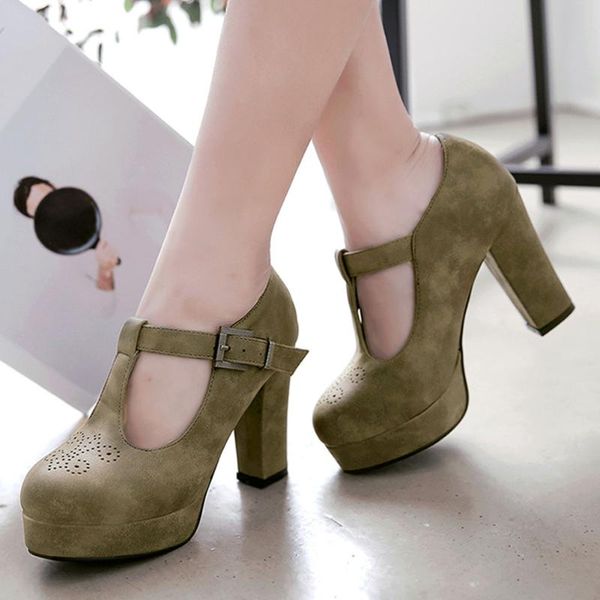 ribetrini female retro office high heels summer pumps buckle platform pumps women new design fashion brand shoes woman, Black
ribetrini female retro office high heels summer pumps buckle platform pumps women new design fashion brand shoes woman, Black