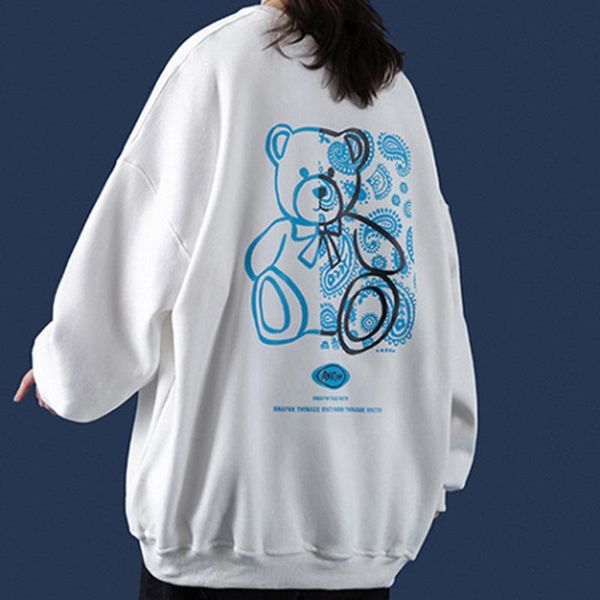 men's hoodies & sweatshirts cute bear print sweatshirt harajuku o-neck 2021 spring plus size korean style loose lovers letter long-slee, Black
men's hoodies & sweatshirts cute bear print sweatshirt harajuku o-neck 2021 spring plus size korean style loose lovers letter long-slee, Black