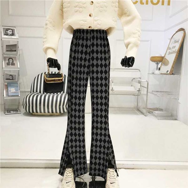 women's pants & capris temperament wide leg spring 2021 high waist loose and thin versatile retro plaid straight casual, Black;white
women's pants & capris temperament wide leg spring 2021 high waist loose and thin versatile retro plaid straight casual, Black;white