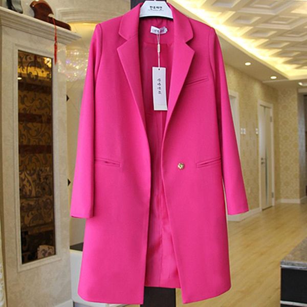 women's jackets 2021 spring small suit female coats long section long-sleeved large size was thin wild solid color women clothing jacke, Black;brown
women's jackets 2021 spring small suit female coats long section long-sleeved large size was thin wild solid color women clothing jacke, Black;brown