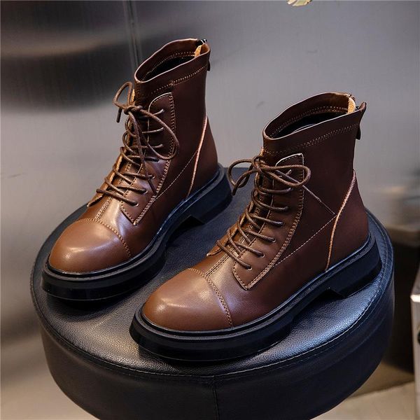 women boots autumn 2021 fashion genuine leather breathable female comfortable autumn winter boots motorcycle shoes round toe, Black
women boots autumn 2021 fashion genuine leather breathable female comfortable autumn winter boots motorcycle shoes round toe, Black