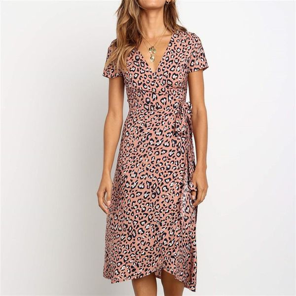 casual dresses summer fashion women's leopard print dress long wrapped beach v-neck short sleeve bodycon party skirt vestidos, Black;gray
casual dresses summer fashion women's leopard print dress long wrapped beach v-neck short sleeve bodycon party skirt vestidos, Black;gray