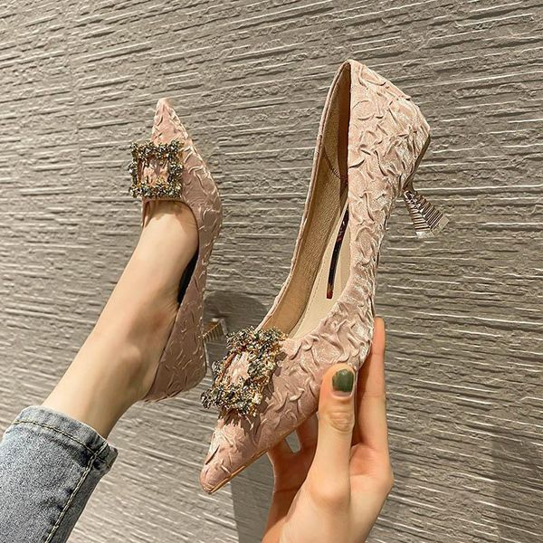 dress shoes single-shoe women spring 2021 pointed heels heeled small bride ladies bridesmaid wedding women's, Black
dress shoes single-shoe women spring 2021 pointed heels heeled small bride ladies bridesmaid wedding women's, Black