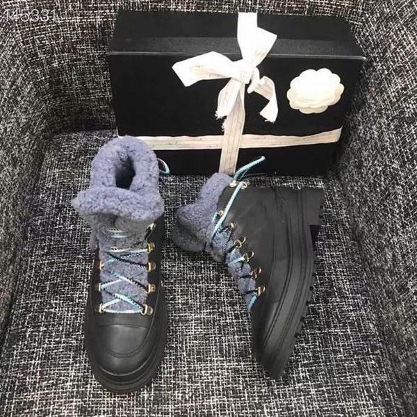 boots woman wool ankle luxury designer brand genuine leather round toe ladies shoes lace-up zapatos de mujer, Black
boots woman wool ankle luxury designer brand genuine leather round toe ladies shoes lace-up zapatos de mujer, Black