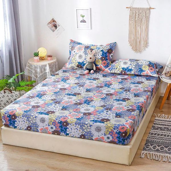 sheets & sets 3 pcs on elastic floral style reactive printed fitted sheet sabanas cama 150 queen/king size mattress cover 
sheets & sets 3 pcs on elastic floral style reactive printed fitted sheet sabanas cama 150 queen/king size mattress cover