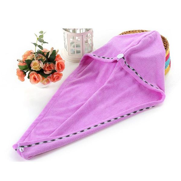 hair dry towel microfiber wrapped quick drying shower bath cap with button home accessories
hair dry towel microfiber wrapped quick drying shower bath cap with button home accessories
