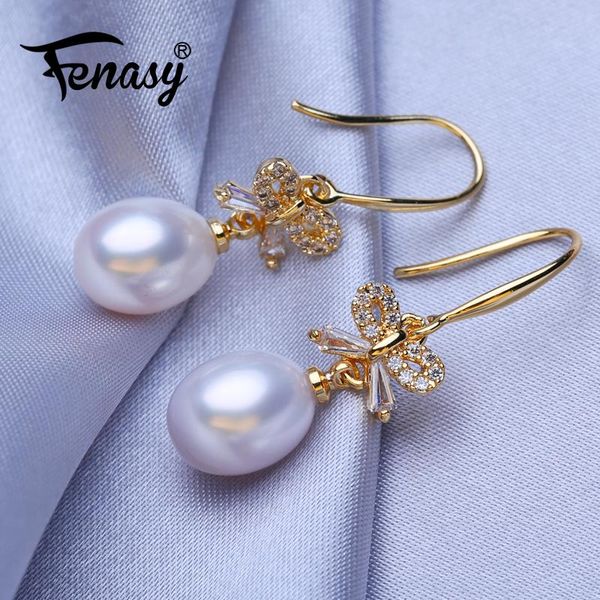 dangle & chandelier fenasy natural freshwater pearl gold color bow-knot drop earrings wedding engagement bohemian party jewelry, Silver
dangle & chandelier fenasy natural freshwater pearl gold color bow-knot drop earrings wedding engagement bohemian party jewelry, Silver