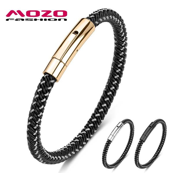 charm bracelets mozo fashion 2021 classic wmoen steel wire rope braided simple punk men wholesale jewelry gift 3 color 609, Golden;silver
charm bracelets mozo fashion 2021 classic wmoen steel wire rope braided simple punk men wholesale jewelry gift 3 color 609, Golden;silver