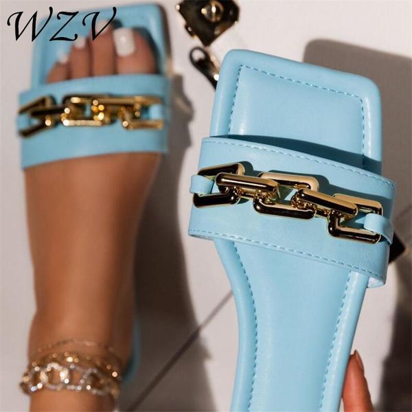 summer elegant women's slippers fashion new metal chain mules slides fiat shoes woman square toe ladies shoes zapatillas casa, Black
summer elegant women's slippers fashion new metal chain mules slides fiat shoes woman square toe ladies shoes zapatillas casa, Black