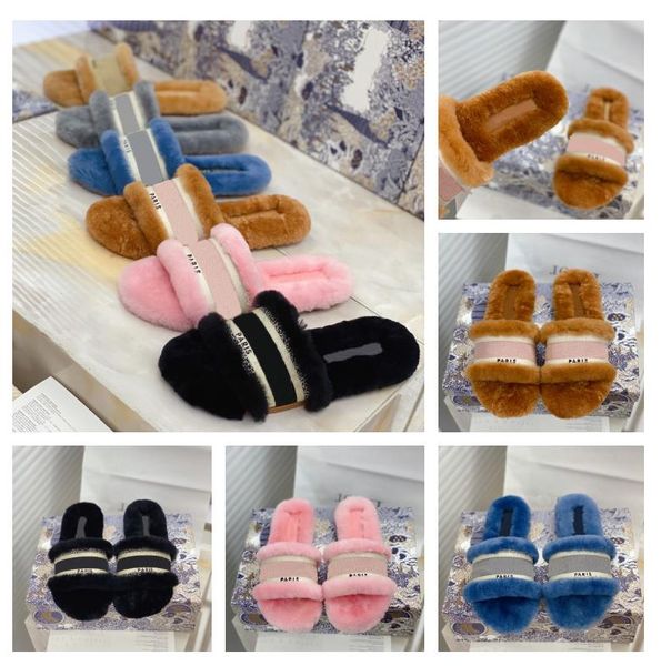 new luxury designer embroidery letter wool slipper classic ladies warm casual sandals with box size 35-40, Black
new luxury designer embroidery letter wool slipper classic ladies warm casual sandals with box size 35-40, Black
