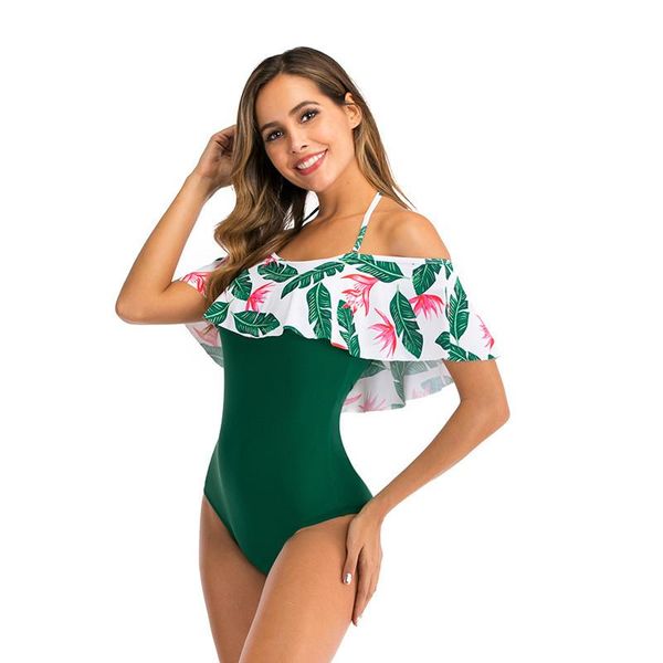 new style off the shoulder ruffle swimwear one piece bodysuit female bathing suit solid print monokini swim beach wear
new style off the shoulder ruffle swimwear one piece bodysuit female bathing suit solid print monokini swim beach wear