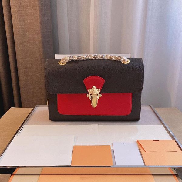 single shoulder bag and american classic authentic genuine leather retro one-shoulder messenger handbags all-match chain hand carrying print, Black;red
single shoulder bag and american classic authentic genuine leather retro one-shoulder messenger handbags all-match chain hand carrying print, Black;red