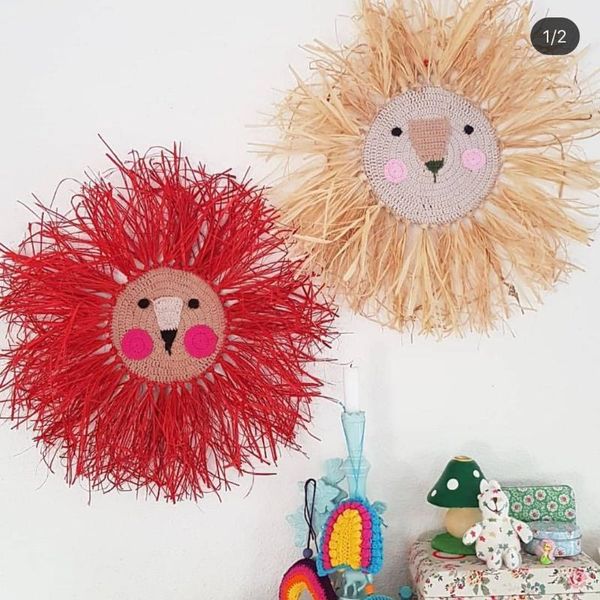 decorative objects & figurines ins nordic hand woven cartoon lion hanging decorations cotton thread weaving animal head ornament children ro
decorative objects & figurines ins nordic hand woven cartoon lion hanging decorations cotton thread weaving animal head ornament children ro