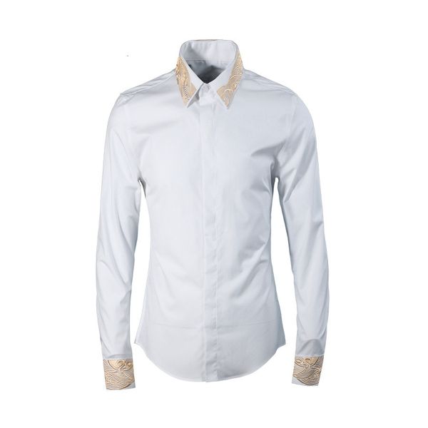 2021 new autumn embroidery pattern men's long sleeve trend men shirt slim fashion white shirts male camisa chemise lv9b, White;black
2021 new autumn embroidery pattern men's long sleeve trend men shirt slim fashion white shirts male camisa chemise lv9b, White;black