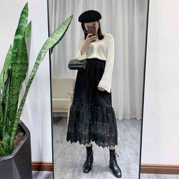 autumn & winter elastic high waist slim simple solid a-line big swing skirt casual women lace long 210527, Black
autumn & winter elastic high waist slim simple solid a-line big swing skirt casual women lace long 210527, Black