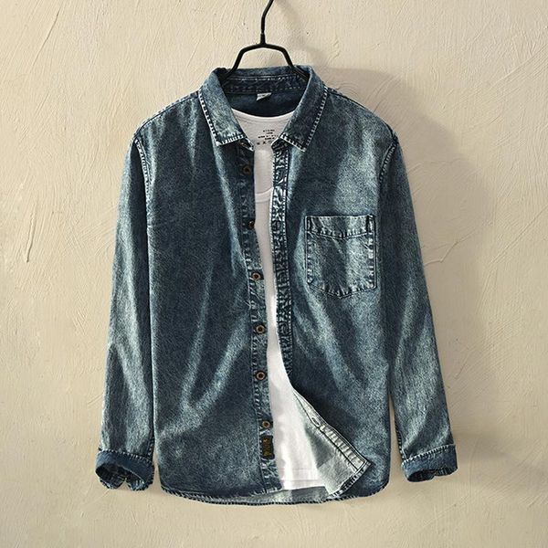 men's casual shirts retro vintage mens long sleeve slim fit denim 2021 selling clothing outwearing fashion streetwear for cowboy, White;black
men's casual shirts retro vintage mens long sleeve slim fit denim 2021 selling clothing outwearing fashion streetwear for cowboy, White;black