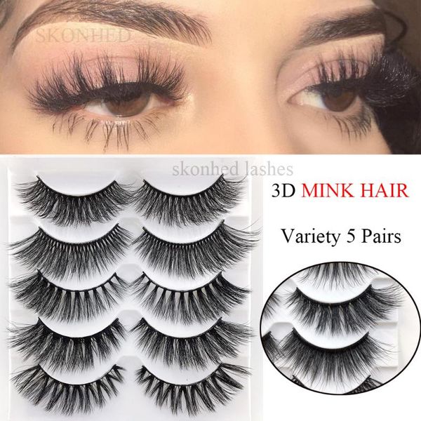 false eyelashes 5 pairs 3d mink hair mixed styles wispy full volume natrual lashes feathery flared variety pack handmade
false eyelashes 5 pairs 3d mink hair mixed styles wispy full volume natrual lashes feathery flared variety pack handmade