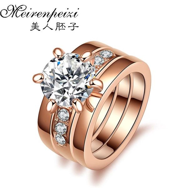 wedding rings set of 3 rose gold stacking simple with austrian crystal ring zirconia jewelry for women, Slivery;golden
wedding rings set of 3 rose gold stacking simple with austrian crystal ring zirconia jewelry for women, Slivery;golden