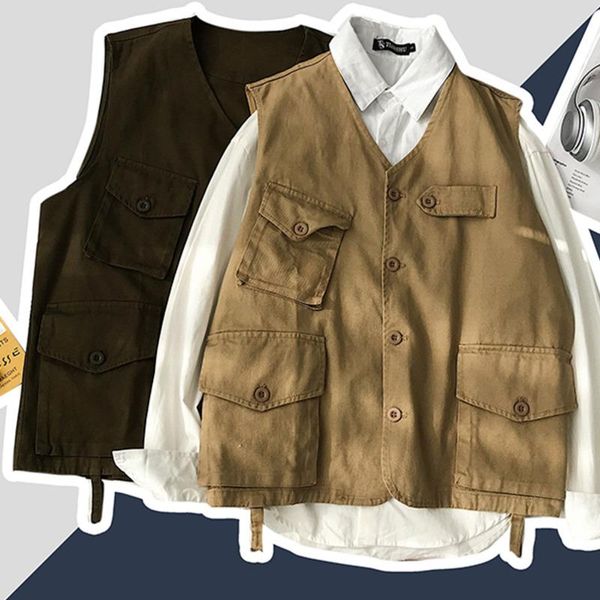 men's vests cotton vest fashion solid color retro casual v-neck jacket men streetwear wild loose gilet coat mens large size m-5xl, Black;white
men's vests cotton vest fashion solid color retro casual v-neck jacket men streetwear wild loose gilet coat mens large size m-5xl, Black;white