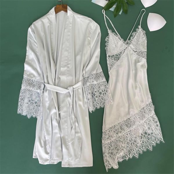 women's sleepwear lace patchwork hypotenuse lady robe suit loose satin bride bridesmaid wedding kimono bathrobe gown mini, Black;red
women's sleepwear lace patchwork hypotenuse lady robe suit loose satin bride bridesmaid wedding kimono bathrobe gown mini, Black;red