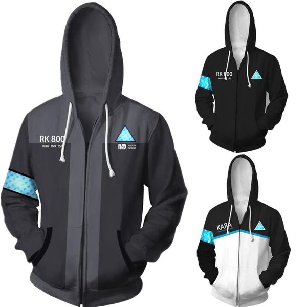 men's hoodies & sweatshirts become human connor rk800 3d print cosplay hooded casual coat jacket, Black
men's hoodies & sweatshirts become human connor rk800 3d print cosplay hooded casual coat jacket, Black