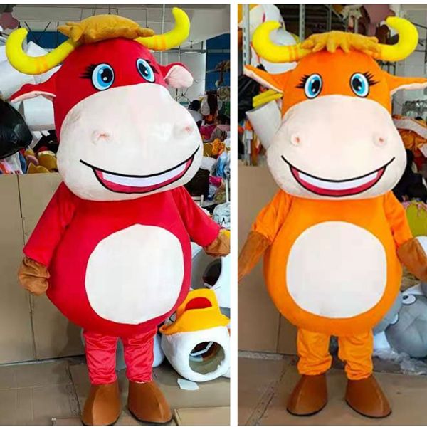 mascot costumes big mouth milk cow cattle calf mascot costume cartoon character hilarious funny dancing party event outfits for public, Red;yellow
mascot costumes big mouth milk cow cattle calf mascot costume cartoon character hilarious funny dancing party event outfits for public, Red;yellow
