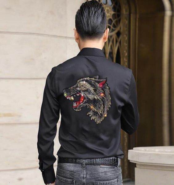 2021 diamond stone brand shirt casual shirts men's long sleeve new arrival uili, White;black
2021 diamond stone brand shirt casual shirts men's long sleeve new arrival uili, White;black