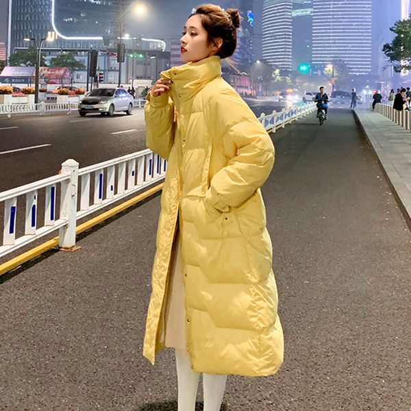 2021 new winter long jacket women thick warm stand collar 90% white duck down coat high street loose blue snow parka outwear yzpm, Black
2021 new winter long jacket women thick warm stand collar 90% white duck down coat high street loose blue snow parka outwear yzpm, Black