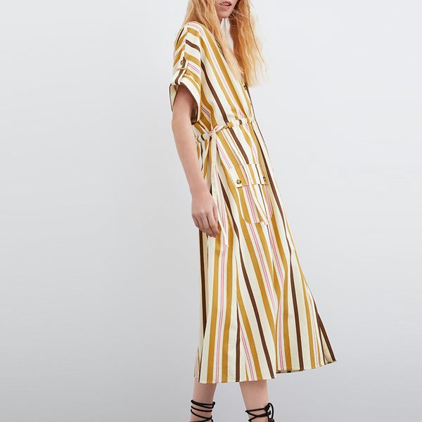 women summer short sleeve long maxi dress vintage striped female loose dress casual street wear lady elastic dress, Black;gray
women summer short sleeve long maxi dress vintage striped female loose dress casual street wear lady elastic dress, Black;gray