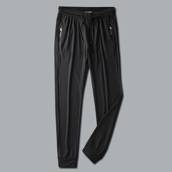 spring and summer high elastic ice silk air conditioning pants men's thin breathable loose sports capris, Black
spring and summer high elastic ice silk air conditioning pants men's thin breathable loose sports capris, Black