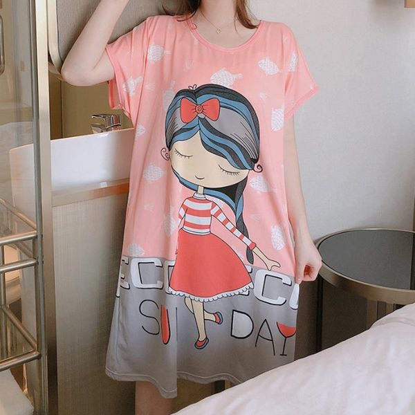 women's sleepwear summer women pajamas with female leisure cartoon bear printed cute nightwear satin home suit nightgown, Black;red
women's sleepwear summer women pajamas with female leisure cartoon bear printed cute nightwear satin home suit nightgown, Black;red