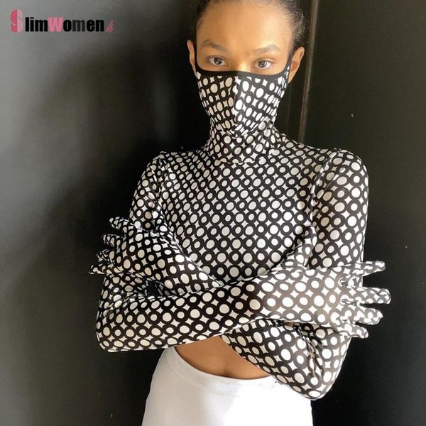 women's t-shirt women cobweb turtleneck mask shirt hipster leopard polka dot glove short nightclub strange print perform clothing stree, White
women's t-shirt women cobweb turtleneck mask shirt hipster leopard polka dot glove short nightclub strange print perform clothing stree, White