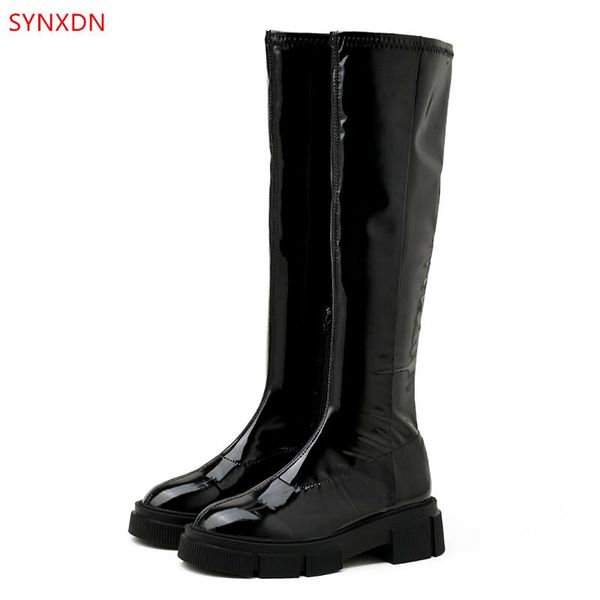 boots synxdn patent leather women knee high chunky heels zip square thigh botas black tube
boots synxdn patent leather women knee high chunky heels zip square thigh botas black tube