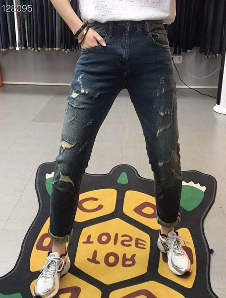 men's jeans w1946 fashion 2021 runway luxury european design party style clothing, Blue
men's jeans w1946 fashion 2021 runway luxury european design party style clothing, Blue