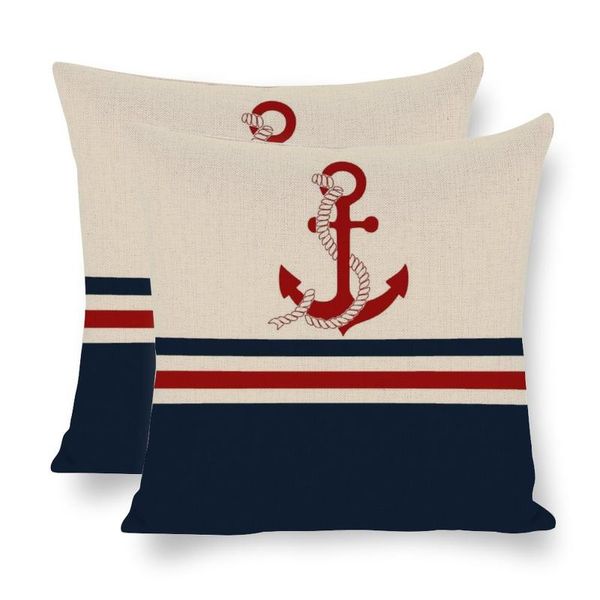 pillow case nautical navy stripes anchor pillowcover linen decor sofa nordic blue navigation cushioin seat home double-sided 18'
pillow case nautical navy stripes anchor pillowcover linen decor sofa nordic blue navigation cushioin seat home double-sided 18'