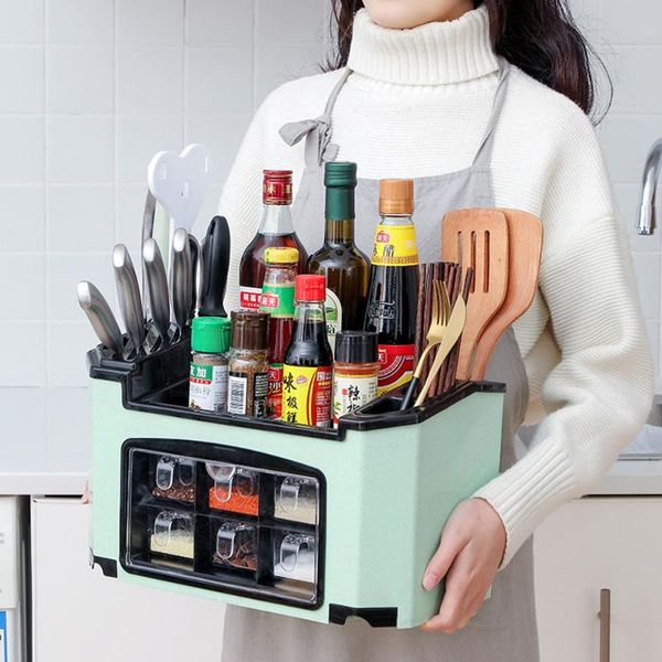 kitchen storage & organization multifunctional plastic shelf supplies rack seasoning box household knives tableware cutlery
kitchen storage & organization multifunctional plastic shelf supplies rack seasoning box household knives tableware cutlery