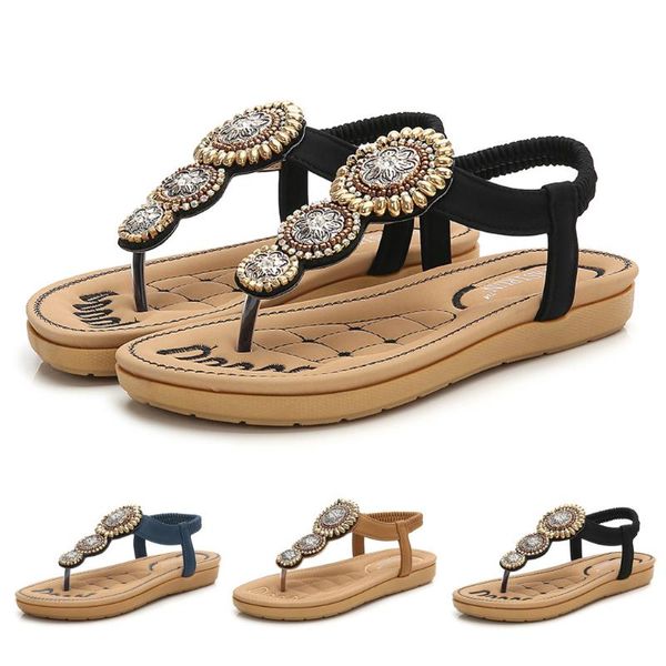 2021 women's sandals ladies summer strap woven toepost ankle flat sandals roman style casual female comfortable beach shoes, Black
2021 women's sandals ladies summer strap woven toepost ankle flat sandals roman style casual female comfortable beach shoes, Black