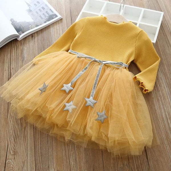 girl's dresses kids for girls long sleeve girl dress casual wear bling star winter children baby clothes, Red;yellow 
girl's dresses kids for girls long sleeve girl dress casual wear bling star winter children baby clothes, Red;yellow