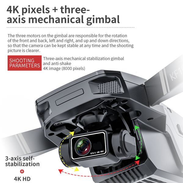 kf101 gps drone 4k hd camera eis anti-shake 3-axis gimbal drone brushless motor 5g wifi video aerial fpv rc quadcopter toy gifts
kf101 gps drone 4k hd camera eis anti-shake 3-axis gimbal drone brushless motor 5g wifi video aerial fpv rc quadcopter toy gifts