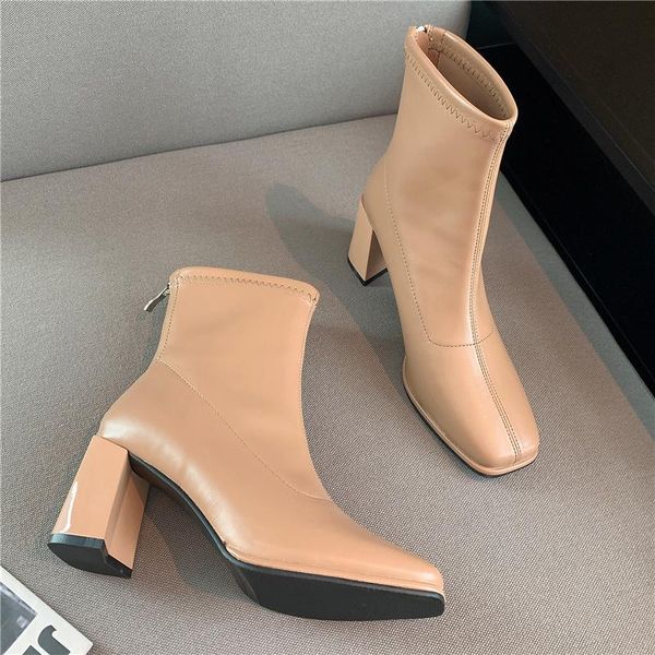 boots 2021 women ankle winter 7cm high heels lady zipper fashion chunky booties girls roman square block low shoes, Black
boots 2021 women ankle winter 7cm high heels lady zipper fashion chunky booties girls roman square block low shoes, Black