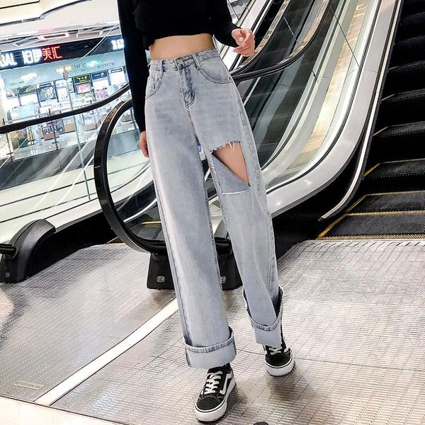 women's jeans women blue wide leg high waist pockets denim trousers female casual long pants broken hole loose vintage
women's jeans women blue wide leg high waist pockets denim trousers female casual long pants broken hole loose vintage