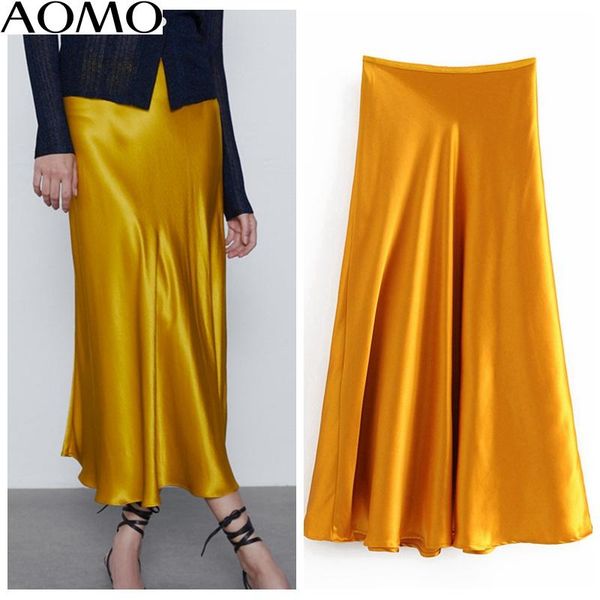 skirts aomo women silk look a-line midi skirt faldas mujer vintage side zipper office ladies elegant chic mid calf 6a13a, Black
skirts aomo women silk look a-line midi skirt faldas mujer vintage side zipper office ladies elegant chic mid calf 6a13a, Black